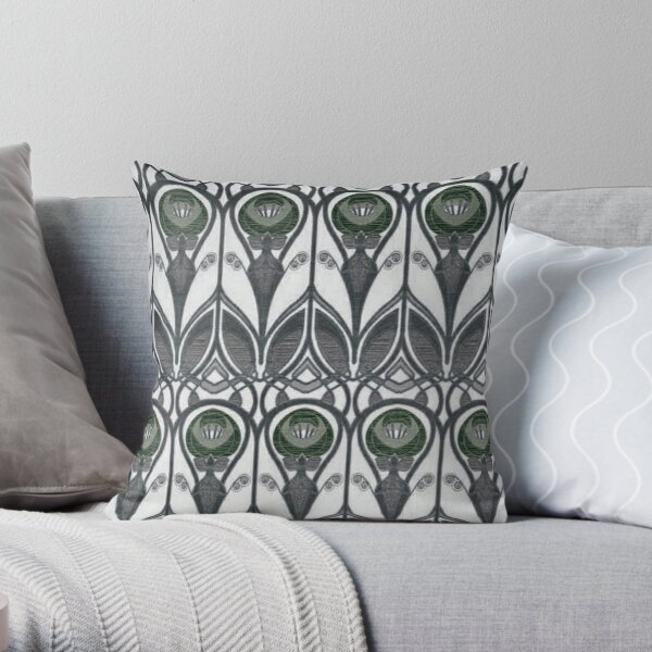 Charles Rennie MacIntosh Ginkgo Pillow- Lumbar