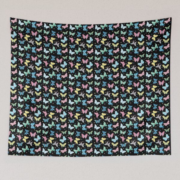 Item preview, Blue, Pink, Yellow and Green Butterflies  designed and sold by daisyandlime.