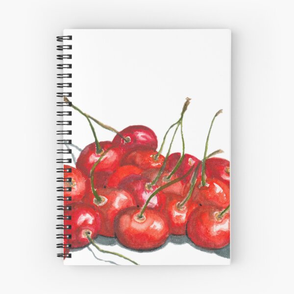 Item preview, Cherry harvest in summer Watercolor by Ursula Noebbe designed and sold by UrsulaNoebbe.