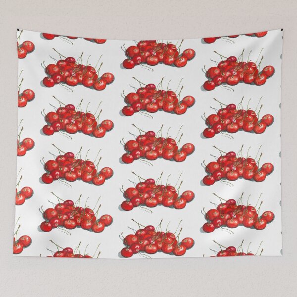 Item preview, Cherry harvest in summer Watercolor by Ursula Noebbe designed and sold by UrsulaNoebbe.