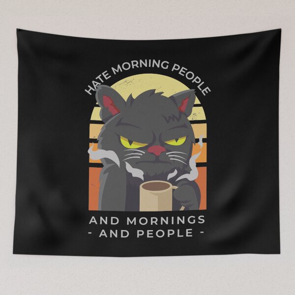 Item preview, I Hate Morning People And Mornings And People designed and sold by Hoiho Adventure Shirts.