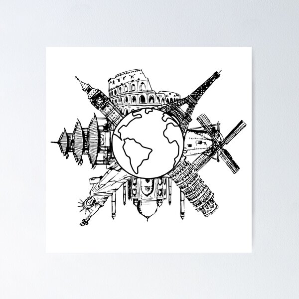 Item preview, Architectural Destinations designed and sold by CrazyNerdAlert.