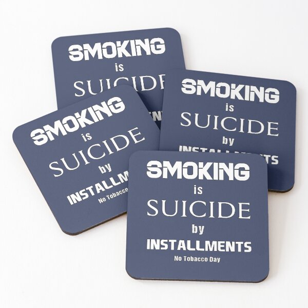 Item preview, Smoking is suicide by installments, No Tobacco Day, Awesome gift for your friends and family   designed and sold by abdelhak2005.