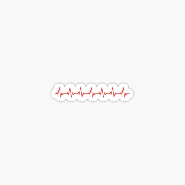 Heartbeat - Pulse - Heart rate Sticker