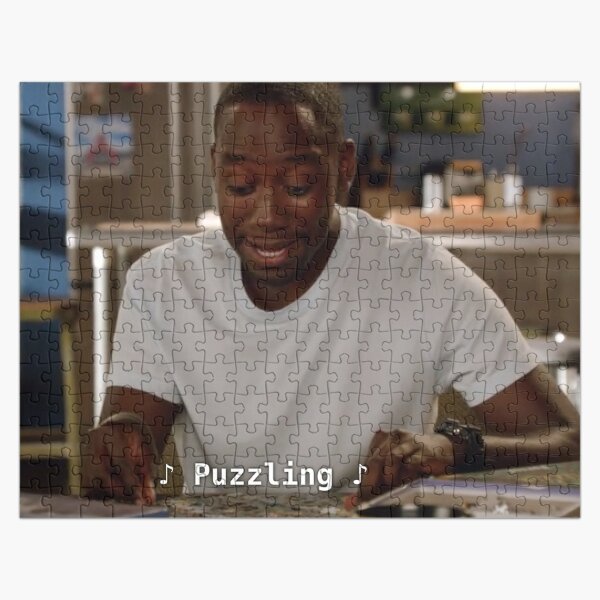 Winstons ist dabei, ein paar Rätsel zu lösen Puzzle