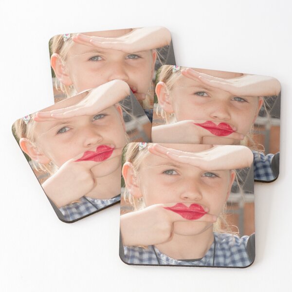 Item preview, Lipstick mouth on fingers designed and sold by Martin Langer.