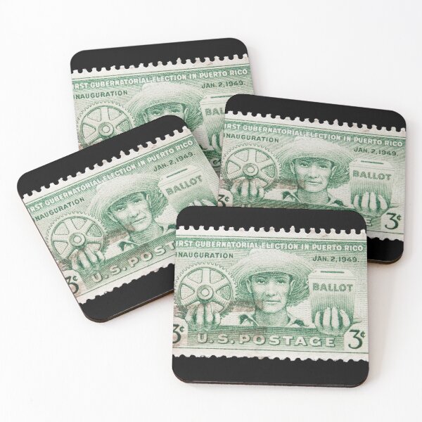 Item preview, American vintage postage stamp about election in Puerto Rico  designed and sold by Photopat.