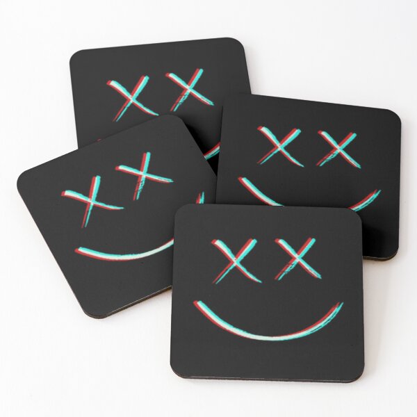Item preview, Glitch Effect Happy smiley Face Emoji designed and sold by WearWolfDesigns.