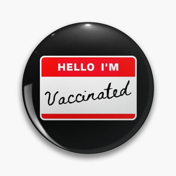 Item preview, Hello I'm Vaccinated COVID 19 Virus Pandemic Safe Masks Social Distancing Quarantine CDC Funny designed and sold by vle707.