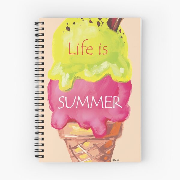 Item preview, Sweet cold colourful  ice cream. Hot summer time. designed and sold by RukkiZukkiArt.