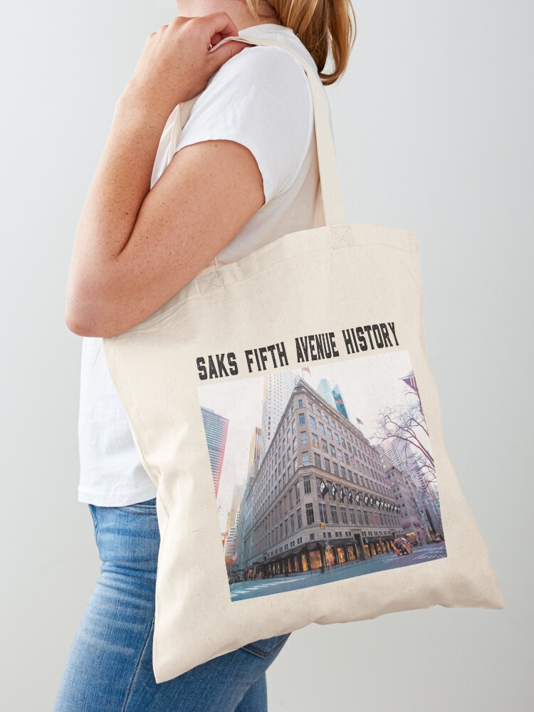 saks fifth avenue history Tote Bag for Sale by khalilexpo