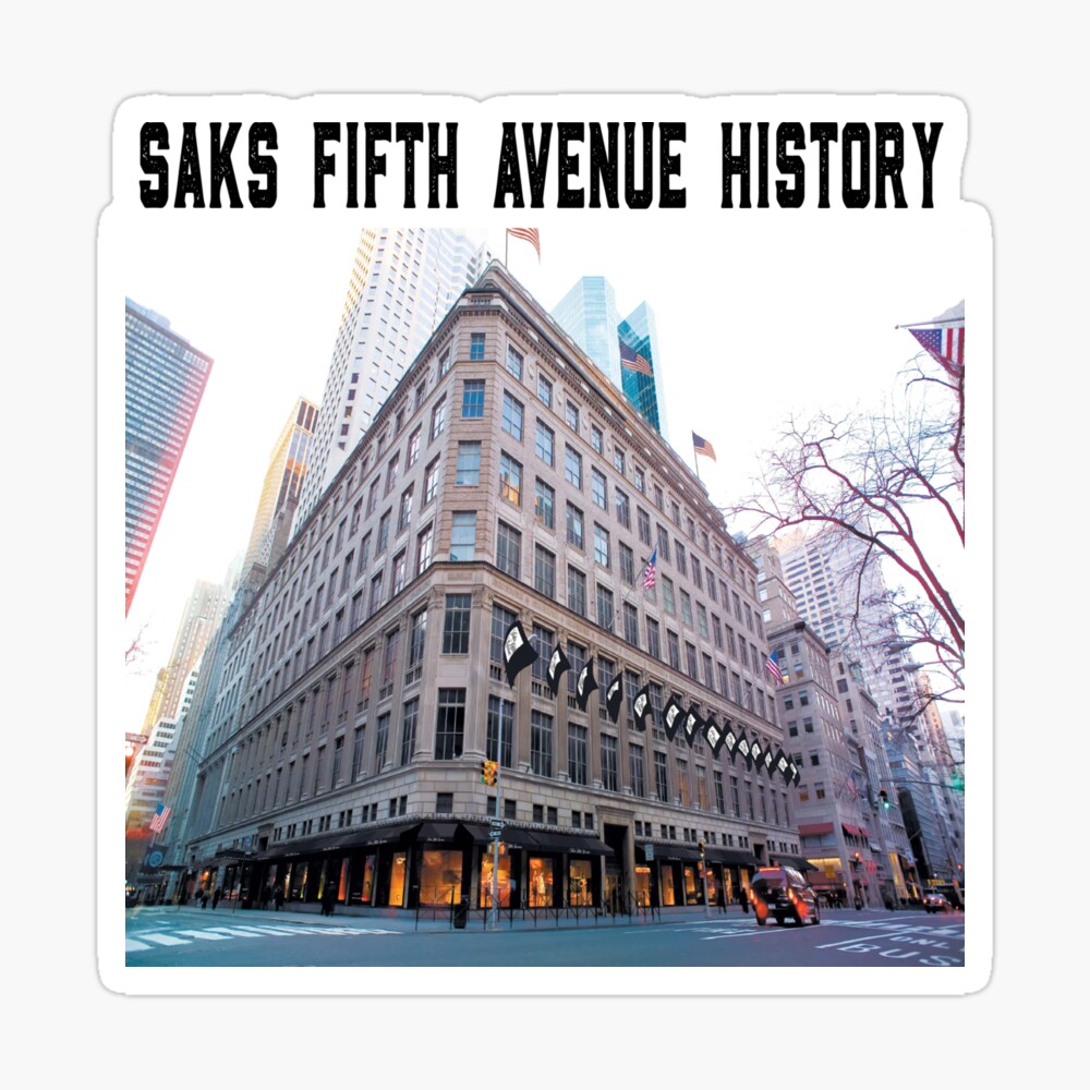 Saks fifth avenue Sticker for Sale by YAZEEDBASH