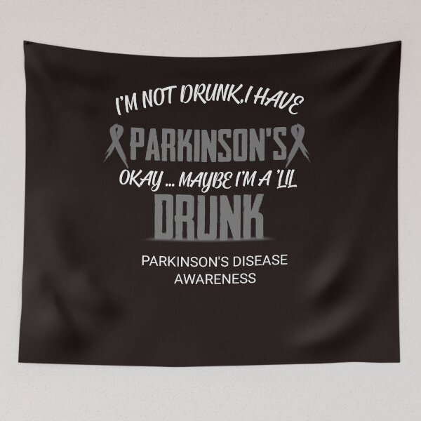 Item preview, I'm Not Drunk I Have Parkinson's Shirt, Parkinson Disease Awareness T-Shirt For Men Women, I Wear Silver Parkinsons Disroder Tshirt Gift designed and sold by valantinou.
