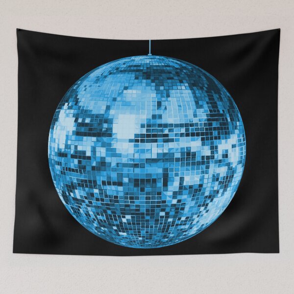 Item preview, 1970s Blue Disco Ball  designed and sold by Deborah Camp.