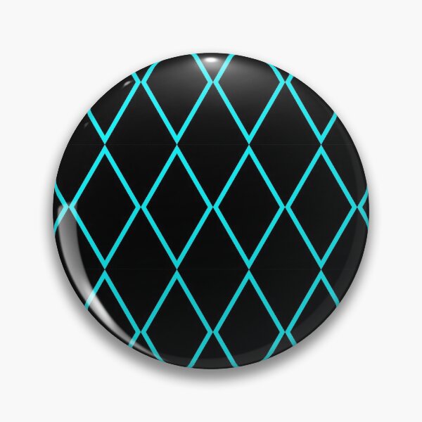Item preview, Diamonds: black diamond with bright aqua outline repeating pattern designed and sold by meraviglioso.