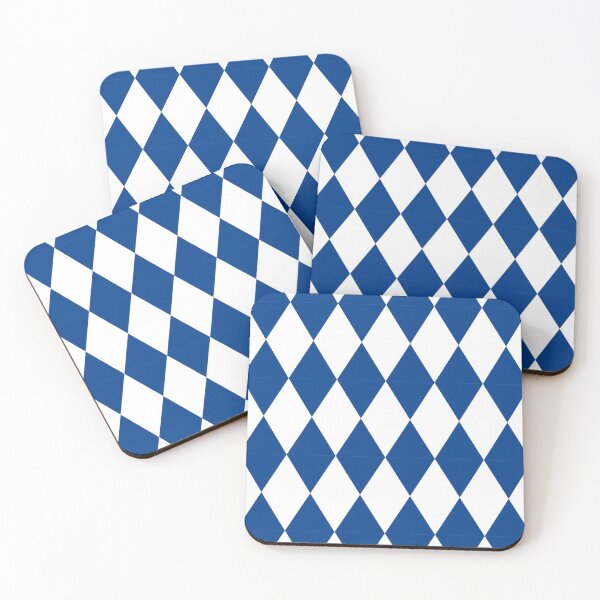 Item preview, Diamonds: navy blue and white diamond repeating pattern designed and sold by meraviglioso.