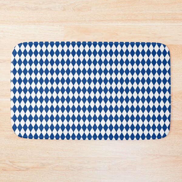 Item preview, Diamonds: navy blue and white diamond repeating pattern designed and sold by meraviglioso.