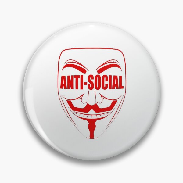 Aperçu de l'œuvre Masque Anti-Social Vendetta V de Guy Fawkes créée et vendue par Mick DiArtist.