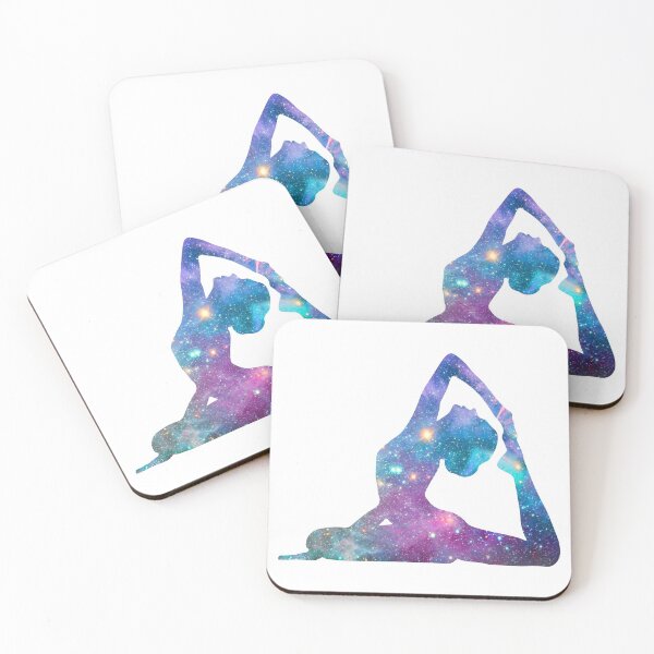 Item preview, Cosmic Yoga Asana 2 - Galaxy King Pigeon Pose  designed and sold by FlyingFoxDesign.