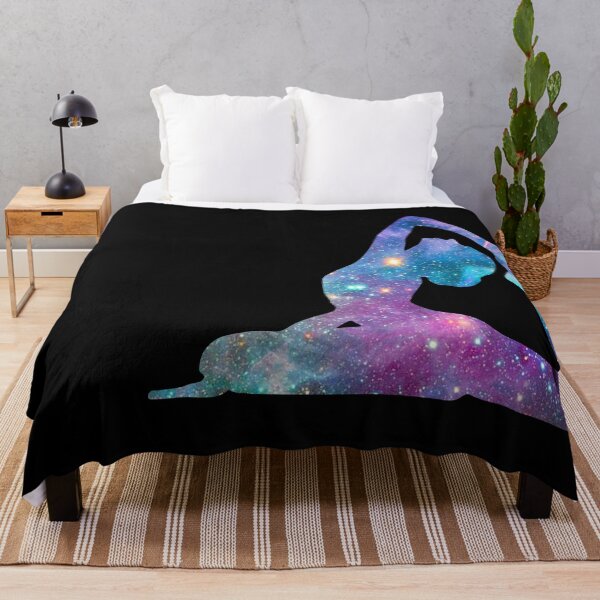 Item preview, Cosmic Yoga Asana 2 - Galaxy King Pigeon Pose designed and sold by FlyingFoxDesign.