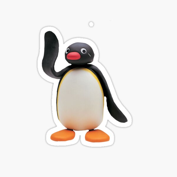 pingu waving Sticker