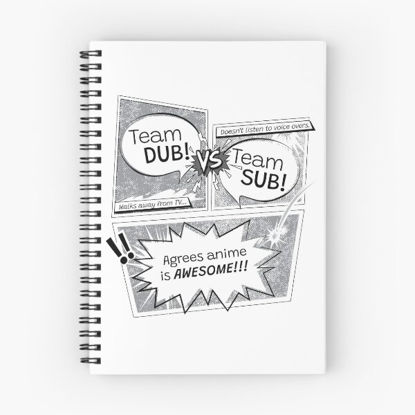 Item preview, Dub VS Sub Anime Black and White designed and sold by otakurastyle.