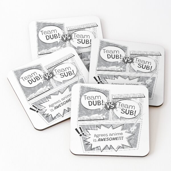 Item preview, Dub VS Sub Anime Black and White designed and sold by otakurastyle.