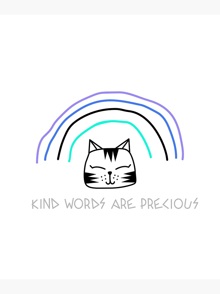 kind-words-poster-by-ayasart-redbubble