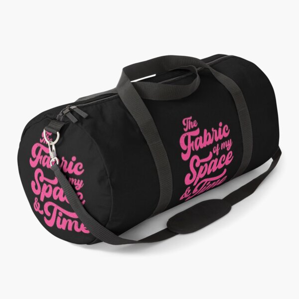 Item preview, The Fabric of my Space & Time (Pink Text on Black) designed and sold by STUDIO-72.