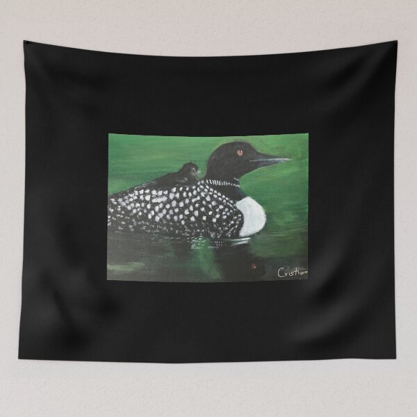 Item preview, Loon and chick designed and sold by Artdesrapides.