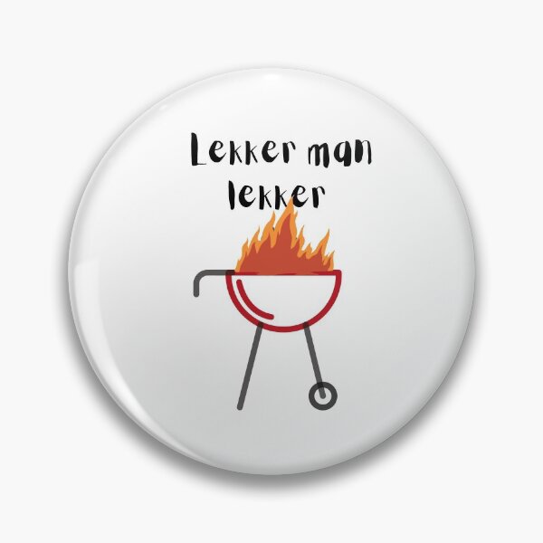 Item preview, Lekker man lekker (Braai Flame Design) designed and sold by ProfusionPro.