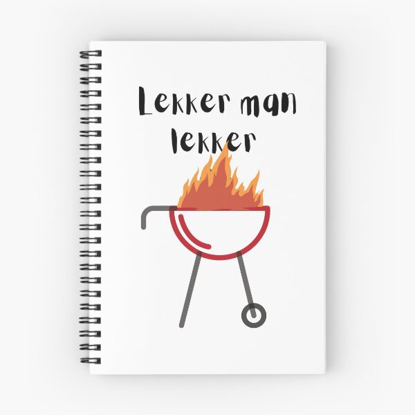 Item preview, Lekker man lekker (Braai Flame Design) designed and sold by ProfusionPro.