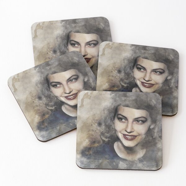 Item preview, Ava Gardner, watercolor portrait designed and sold by maria0505.