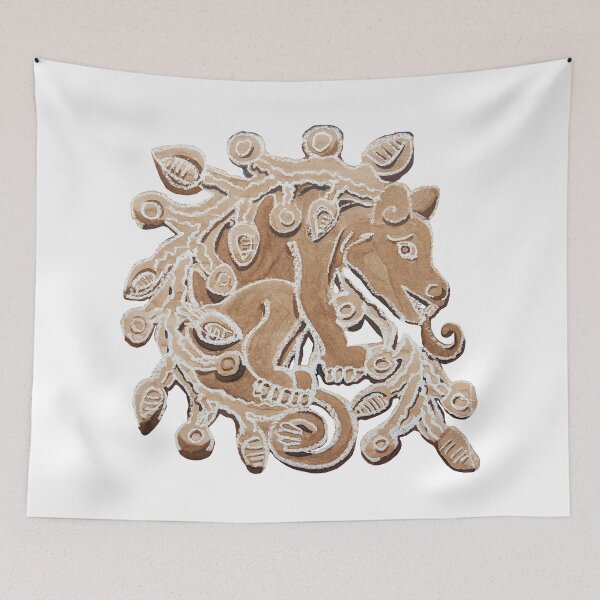 Item preview, Aztec water dog ahuizotl from the “precolumbian” collection. designed and sold by vincentbiollaz.