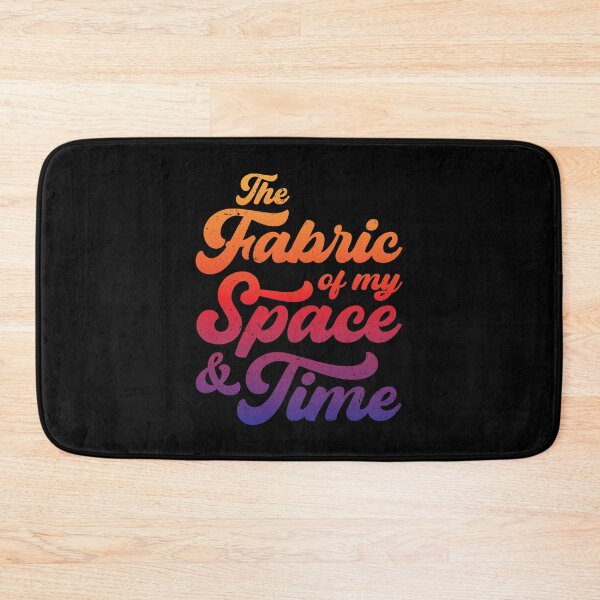 Item preview, The Fabric of my Space & Time (Multi-Coloured Text on Black) designed and sold by STUDIO-72.