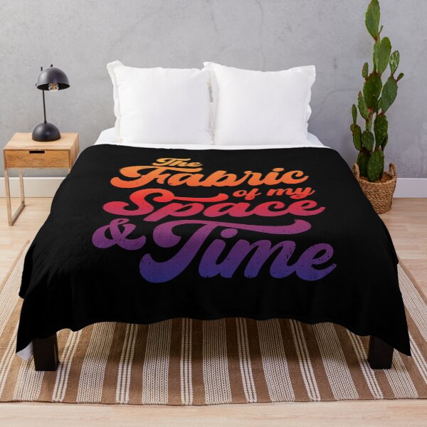 Item preview, The Fabric of my Space & Time (Multi-Coloured Text on Black) designed and sold by STUDIO-72.