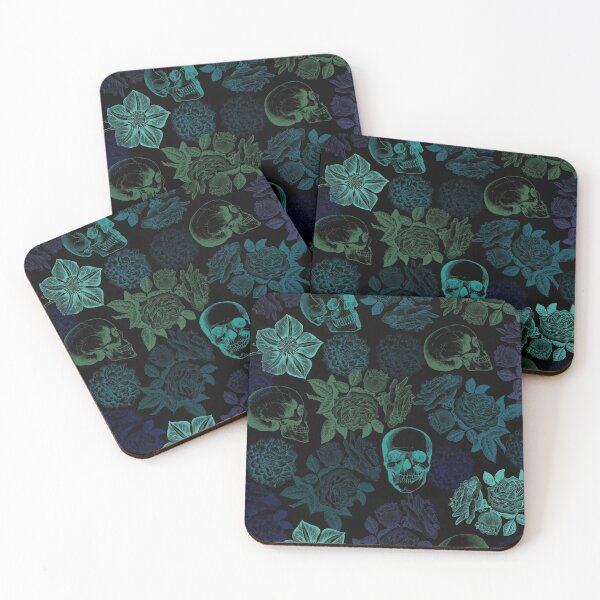 Item preview, Skulls And Flowers • Romantic Goth designed and sold by Rike Mayer.