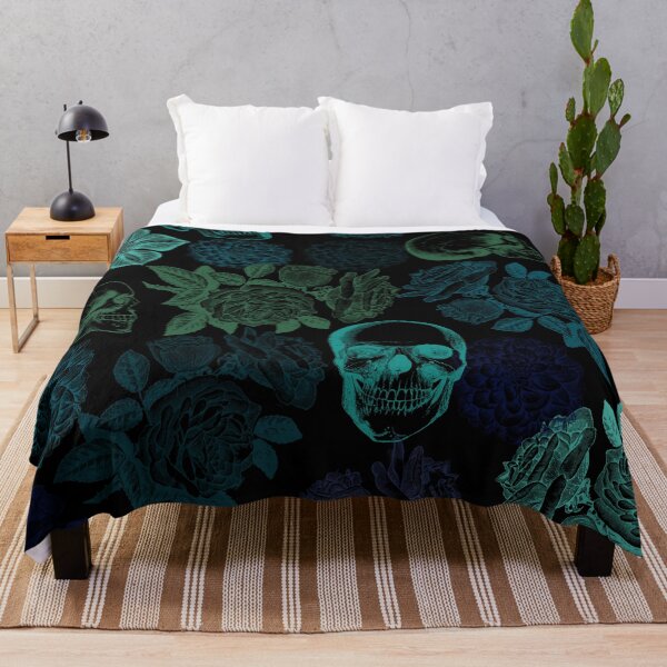 Item preview, Skulls And Flowers • Romantic Goth designed and sold by Rike Mayer.