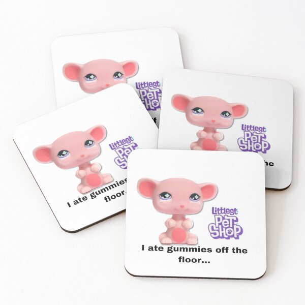 Item preview, Littlest pet shop pink mouse meme I ate gummies off the floor... designed and sold by dyslsexyia.