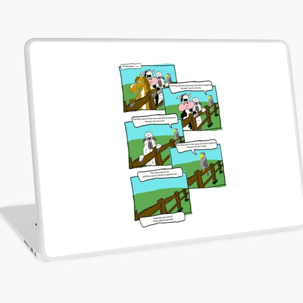 On the fence - First they came Laptop Skin