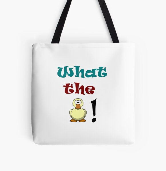 What the duck All Over Print Tote Bag