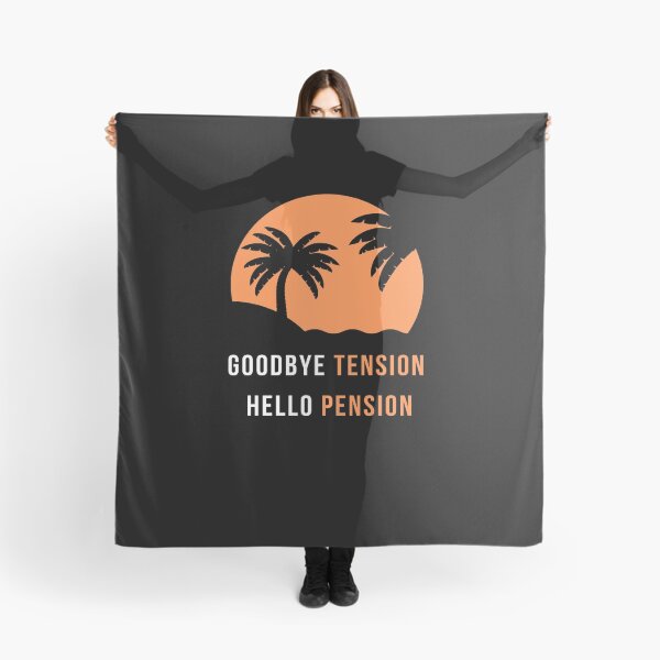 Item preview, Funny goodbye tension hello pension Retired saying designed and sold by Hohohaxi.