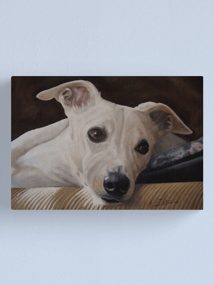 Alternate view of Whippet At Rest Canvas Print