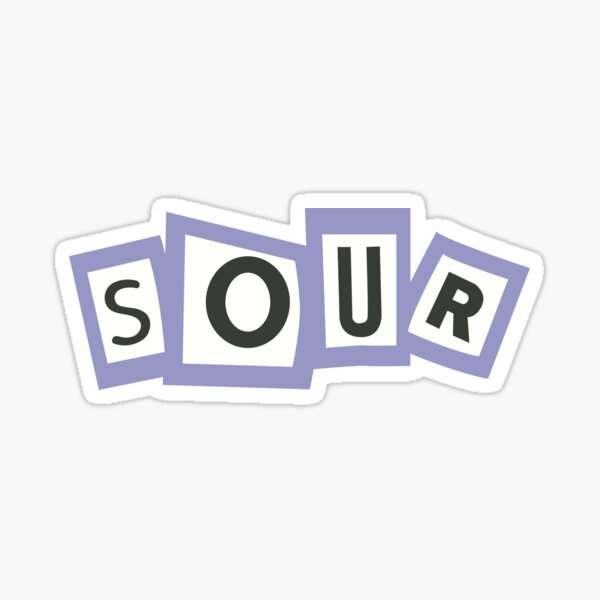 Sour Album Letter Tiles Sticker