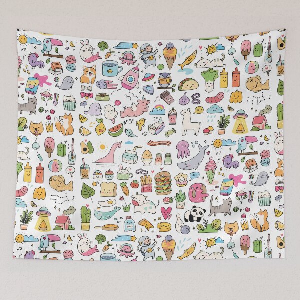 Item preview, Cute Collection of Adorable Food and Fun Doodles designed and sold by SLAG-Creative.