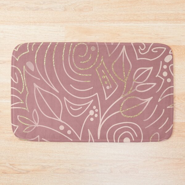Item preview, Opulent rose gold and dusky pink floral repeat pattern in blush pink tones.  Caroline Laursen original designed and sold by Caroline Laursen.
