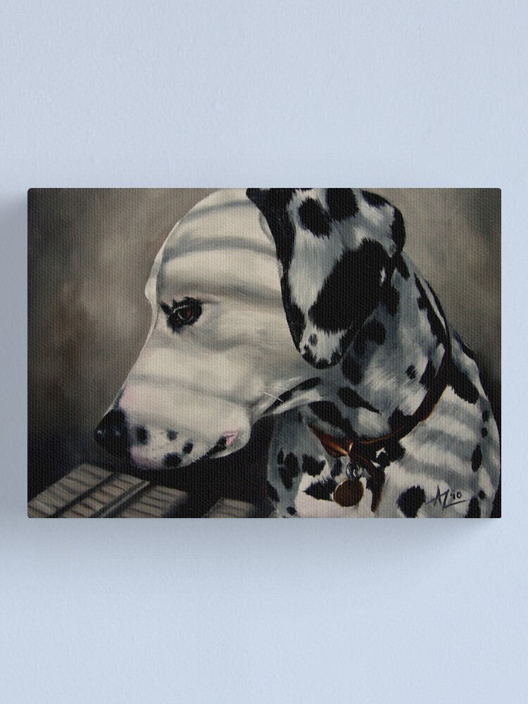 Alternate view of Stripes Dalmatian Fashion Canvas Print