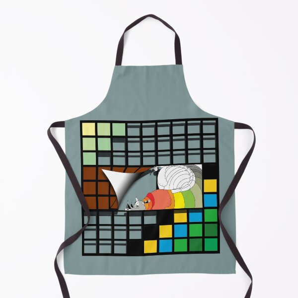 Item preview, Rhinoceros, animal, (019.Serengeti, grid, black, yellow, blue, green) Kind, decorative, digital, colorful, designed and sold by Paszkan.
