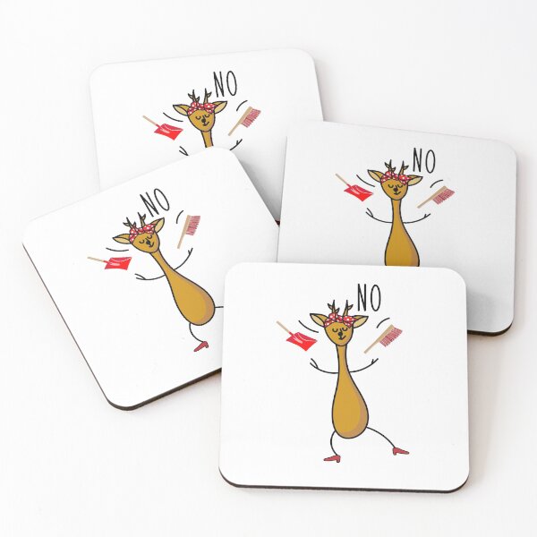 Item preview, Funny woman deer says no designed and sold by spontania.