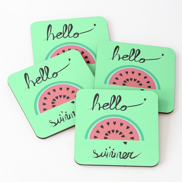 Item preview, Hello Summer watermelon print designed and sold by orangerinka.